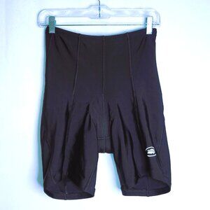 Performance Women's XL Padded Cycling Shorts Black Drawstring Waist